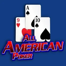 All American Poker online game logo by RTG (Reel Time Gaming) on spinmayaa.com
