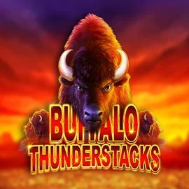 Buffalo Thunderstacks logo by Amatic Industries at SpinMaya Casino