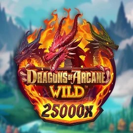 Slots logo of Dragons of Arcane Wild from Foxium at SpinMaya Casino
