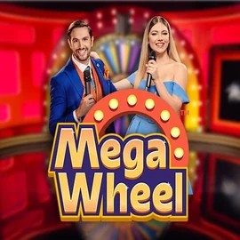 Mega Wheel online game logo by Pragmatic Play on spinmayaa.com